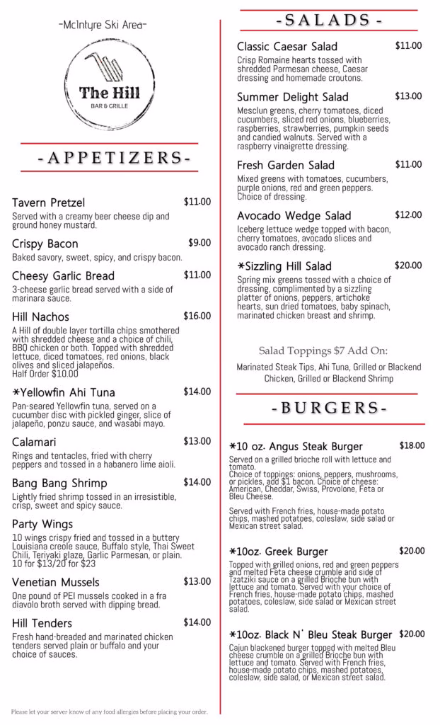 The Hill Bar & Grille